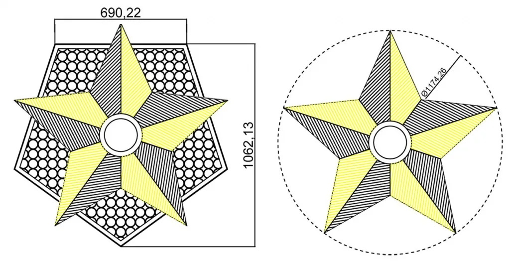 Чертеж вечного огня - схема звезды вечного огня в Москве Чертеж вечного огня - схема звезды вечного огня в Москве