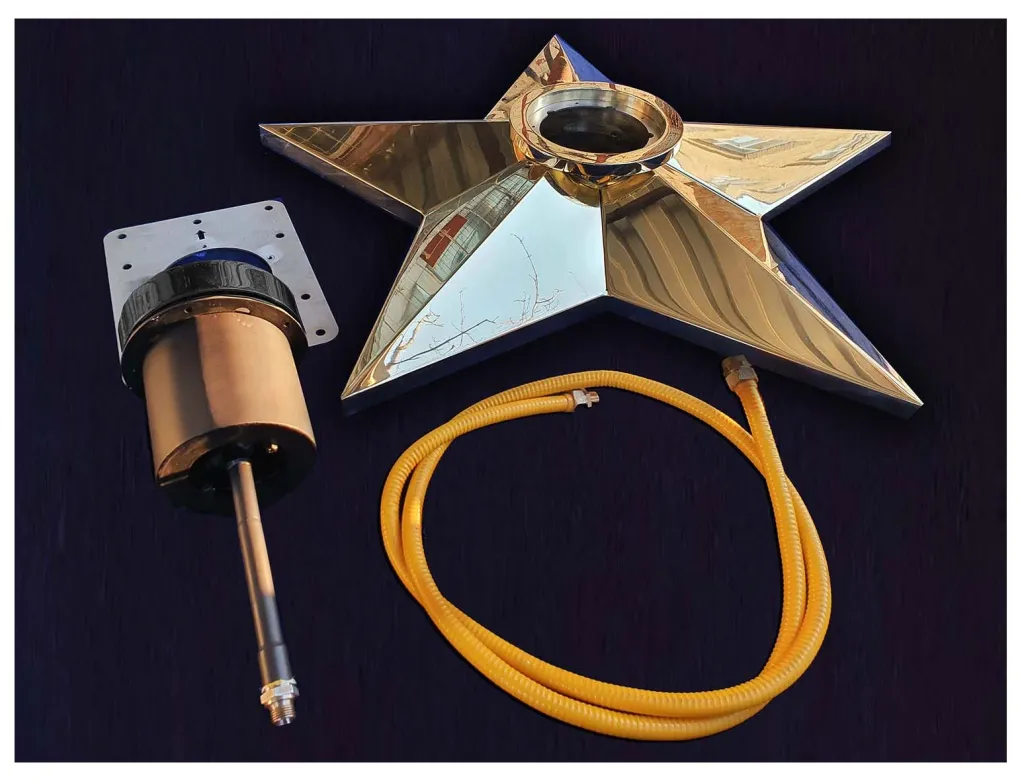 Вечный огонь звезда с газовой ветроустойчивой горелкой - комплект поставки Москва Вечный огонь звезда с газовой ветроустойчивой горелкой - комплект поставки Москва