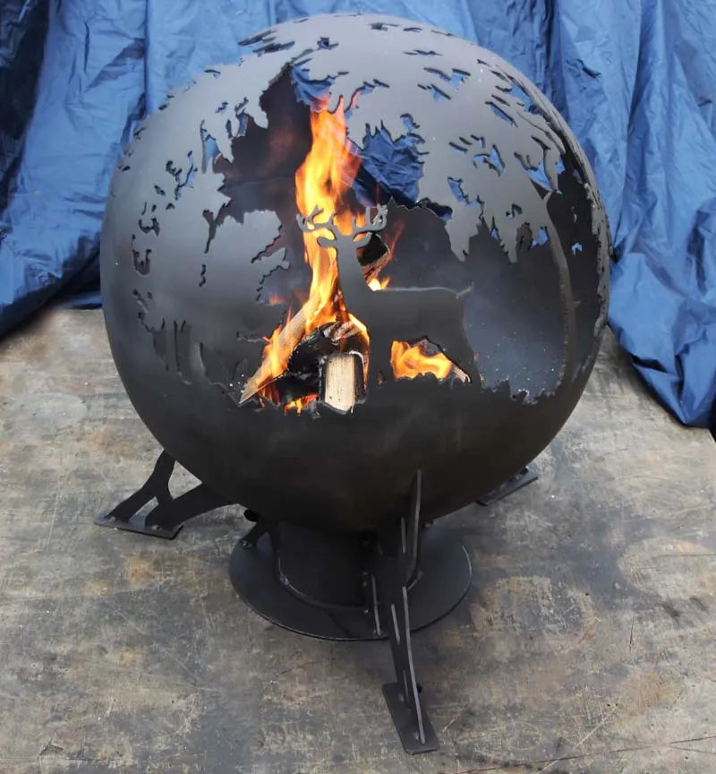 Металлический шар для костра Металлический шар для костра
